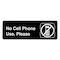 Alpine Industries No Cell Phone Use, Please Sign, 3x9, PK15 ALPSGN-27-15pk - alternate 1